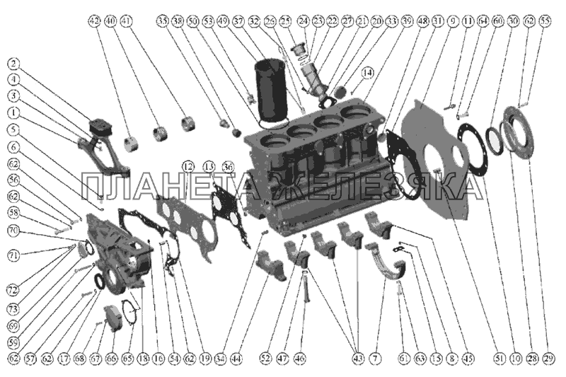 Подвеска и блок цилиндров МТЗ-80 (2009)